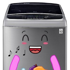 Decal dán tường Decal trang trí máy giặt  số 8 Decal dán tường Decal trang trí máy giặt  số 8